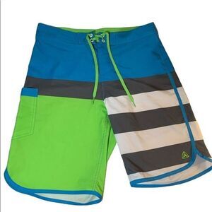 Firefly Blue & Green Swim Shorts/Trunks